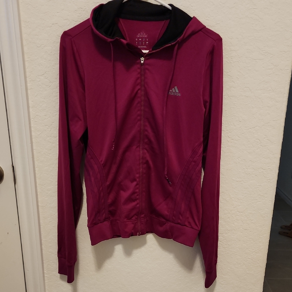 Adidas Women's Magenta Full-Zip Jacket
